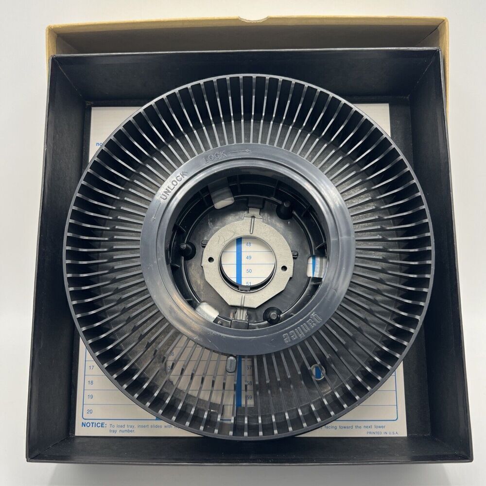Kodak Rotary Carousel 80 Slide Tray Vintage In Original Box